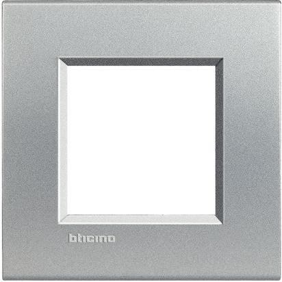 Placca Quadra Living Light 2P Tech - BTicino LNA4802TE in Tecnopolimero Elegante e Resistente