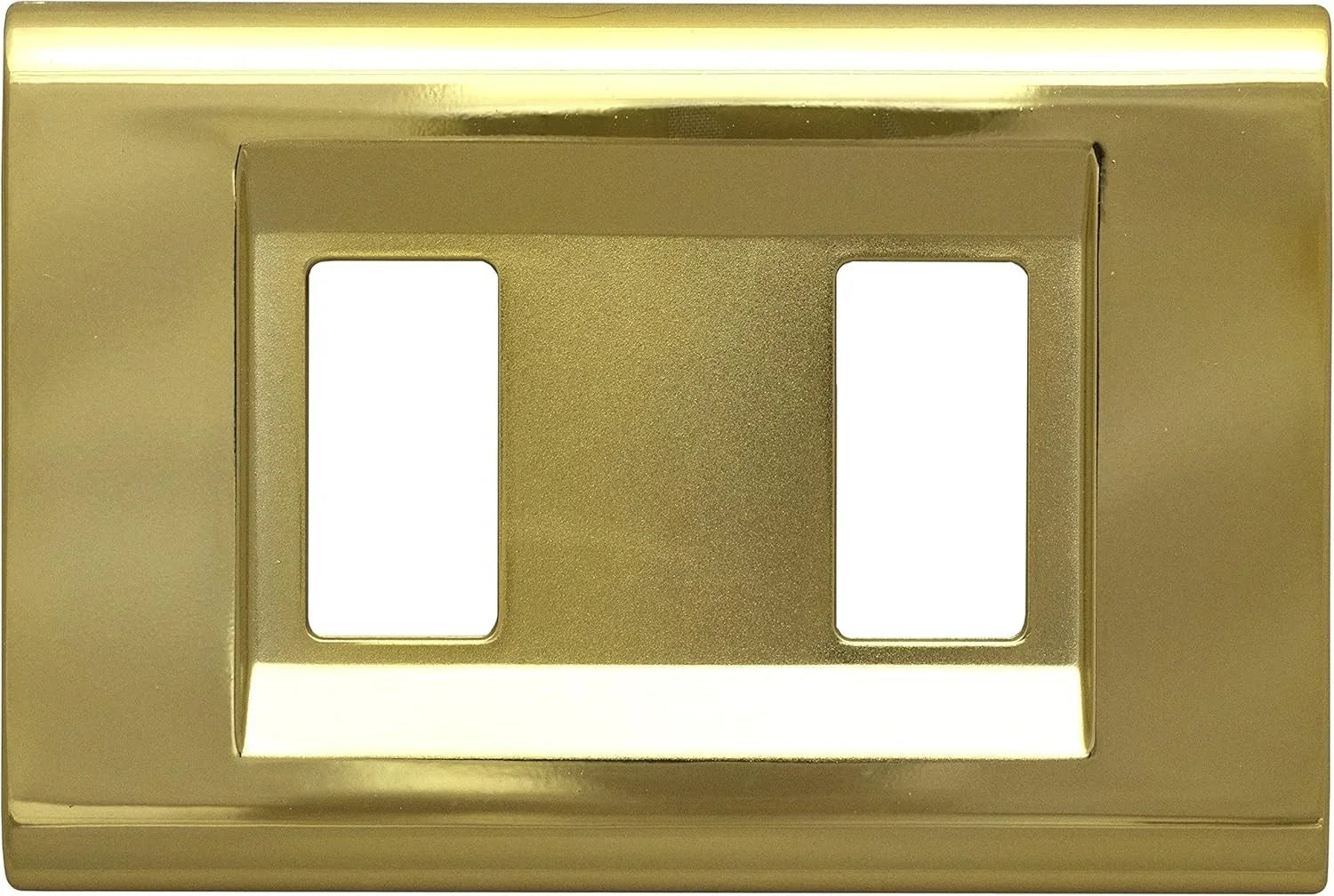 Placca Click 2 Moduli FEB 2582/OR Oro - Design Elegante, Compatibile Serie Magic, Made in Italy
