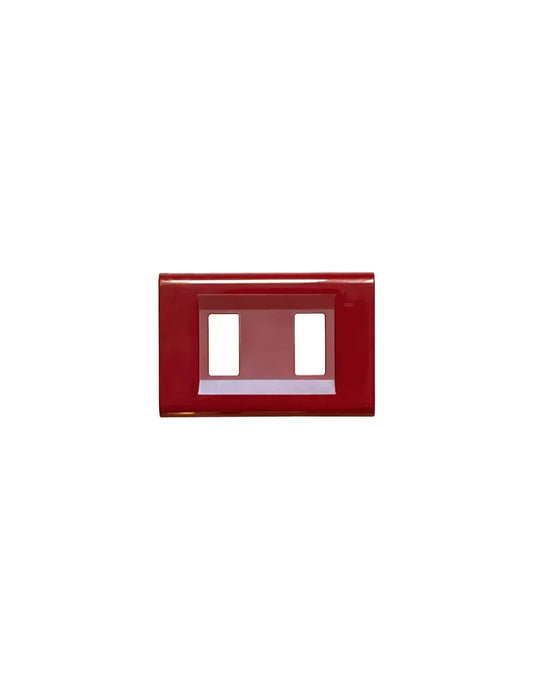 Placca Click 2F FEB 2582/CO Radica Ciliegio - Design Elegante e Funzionale, Tecnopolimero Resistente