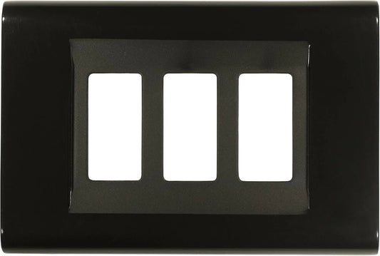 Placca Click 3F Nero X Magic FEB 2583/N - Design Elegante, Facile Installazione e Resistente