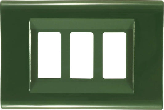 Placca Click 3F Verde Scozia FEB 2583/VS - Tecnopolimero Resistente, Design Elegante e Moderna
