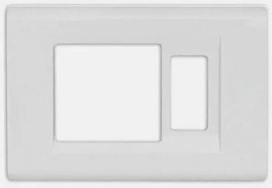 Placca Click Schuko+1P Bianco FEB 2588/WH - Tecnopolimero Resistente, Installazione Facile, Eleganza Moderna