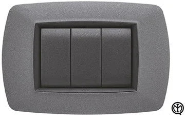 Placca Life 3P Vulc Grigio Chiaro FEB 2983/V/GC - Design Elegante, Facile Installazione, Versatile