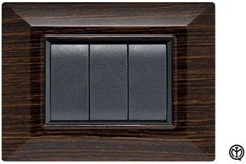 Placca Flexi Plain 4F Wenge - FEB 5204/WG, Design Elegante e Facile Installazione