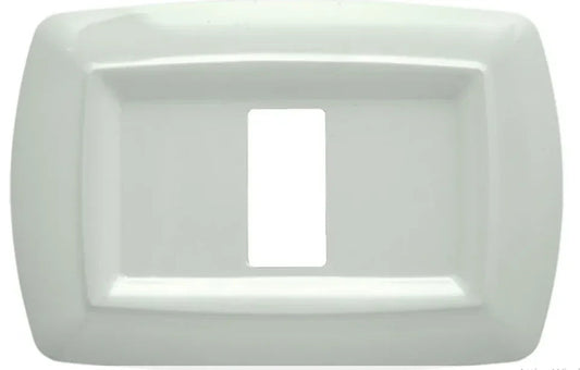 Placca Tondo' 4 Posti Bianca FEB 2594/WH - Design Elegante e Pratico per Ogni Ambiente