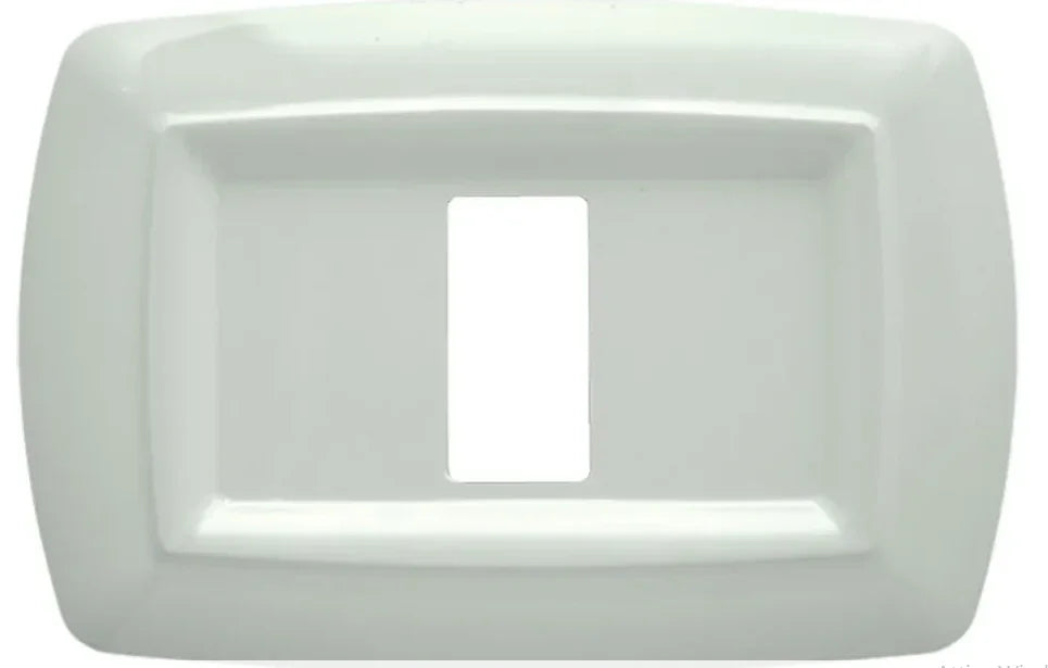 Placca Tondo' 6 Posti Bianco FEB 2596/WH - Design Elegante, Facile Installazione, Alta Qualità