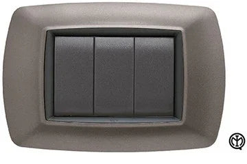 Placca FEB 2984/AN in Alluminio Notte con 4 Posti - Design Elegante e Funzionale