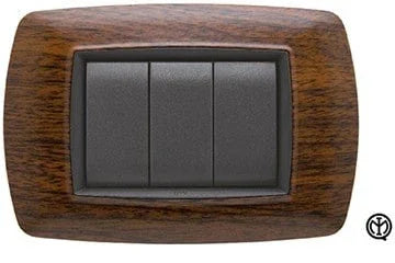 Placca Life 7P FEB 2987/LS in Legno Chiaro - Eleganza, Versatilità e Facile Installazione