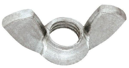 Dado Ad Alette M8 UNI 5448 - Acciaio Zincato Bianco - 200 Pezzi Resistente alla Corrosione