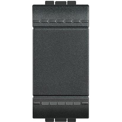 BTicino Living Light Pulsante L4005N - Design Antracite Elegante, 250Vac, 10A, Facile Installazione