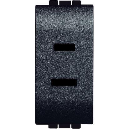 Presa 2P 15A 127/250 Vac BTicino L4127 - Design Antracite, Alveoli Schermati per Sicurezza