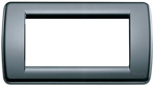 VIMAR Placca Rondò 4M Grigio Grafite - Modello 16764.15, Design Moderno in Tecnopolimero
