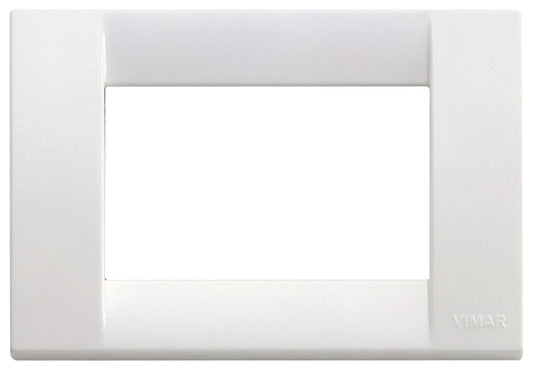 VIMAR Placca Rondò 3M Bianco Brillante 16763.01 - Design Elegante, Facile Installazione, Resistente