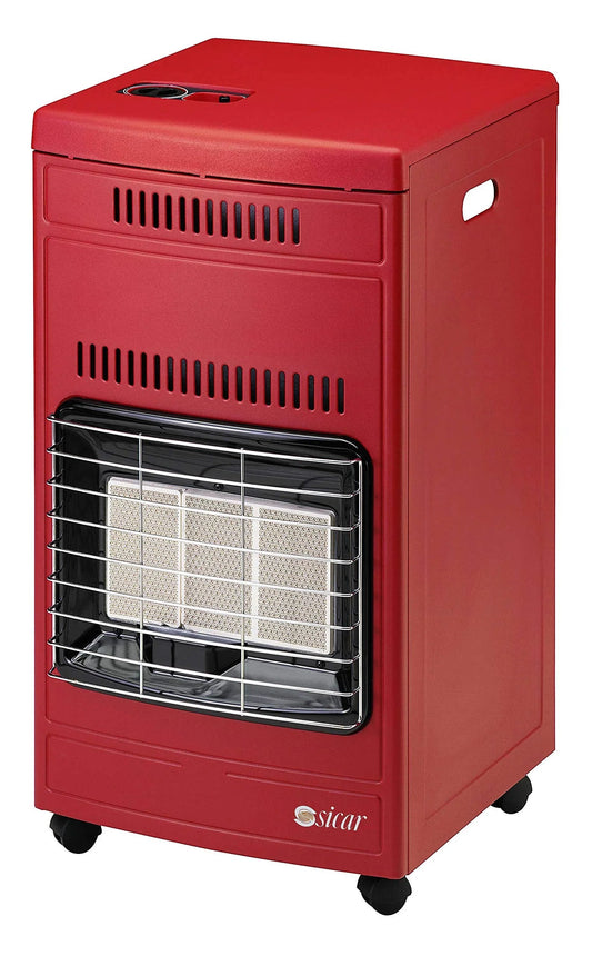 Stufa Infrarossi GPL SICAR Euro 90, 4200W - 3 Mattoni Rossa, Codice SKU: SI-90-COM, Sicurezza e Design Elegante
