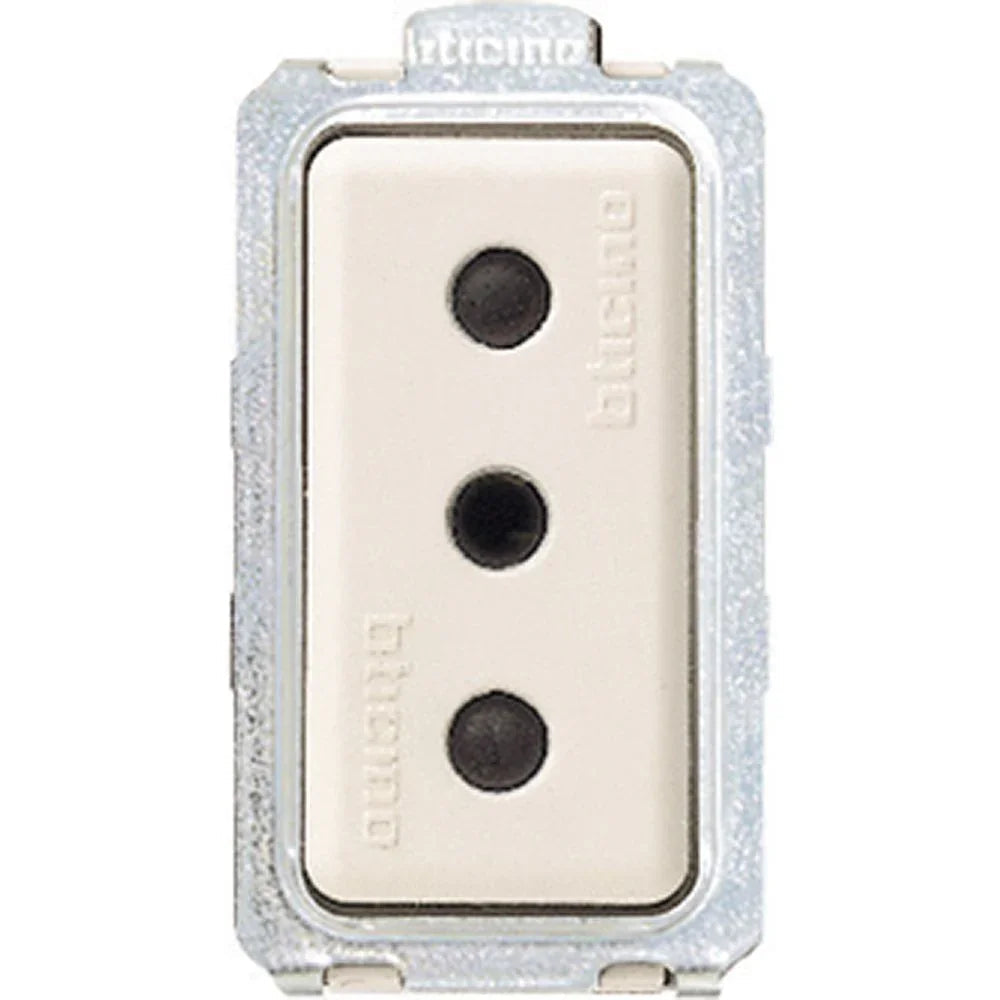 Presa BTicino Magic Piccola 2P+T 10A 5113 - Sicurezza Avanzata e Design Compatto