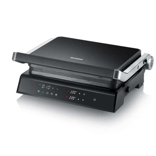 Grill A Contatto KG 2399 - 5 Programmi Automatici, Piastra Ceramica, Termostato Fino a 230°C