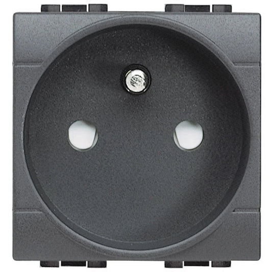 Presa 2P+T 16A Standard Franco/Belga BTicino L4142 - Design Elegante Antracite, Sicurezza e Funzionalità