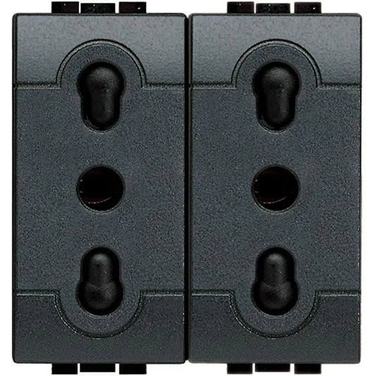 Presa Duplex Bipasso 2P+T 10/16A 250 Vac BTicino L4180/2 - Sicurezza e Design Elegante