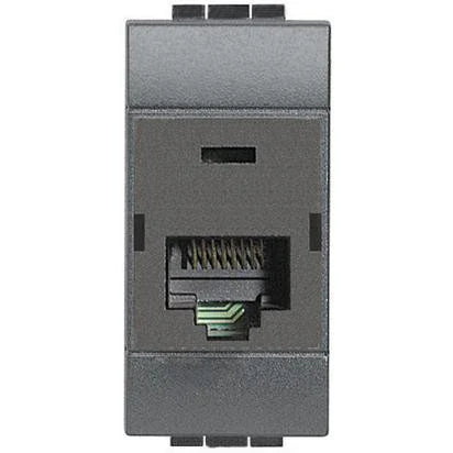 Presa Dati RJ45 UTP Categoria 6 BTicino Living Light – Modulo Antracite L4262C6, Installazione Facile e Velocità Elevata