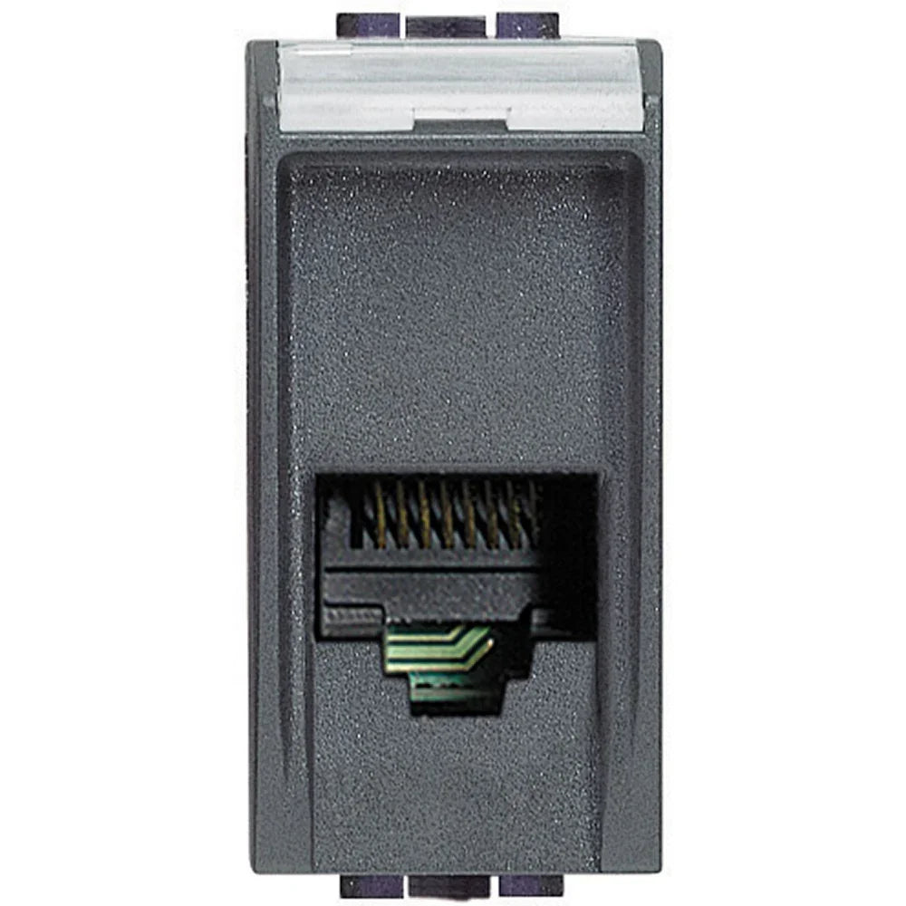 Bticino Livinglight L4258/11N - Presa Telefonica RJ11 Antracite Connessione K10