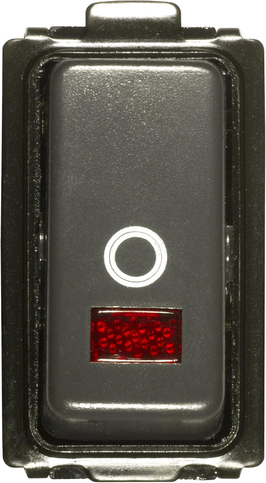 Pulsante Unipolare Luminoso FEB 2018/N Nero - Compatibile Bticino Magic