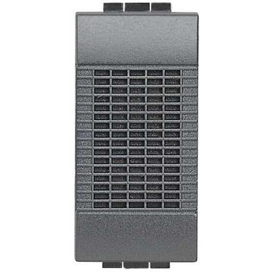 Bticino Living Light Ronzatore 230V L4356/230 in antracite, ideal for doorbell use, direct electrical connection.