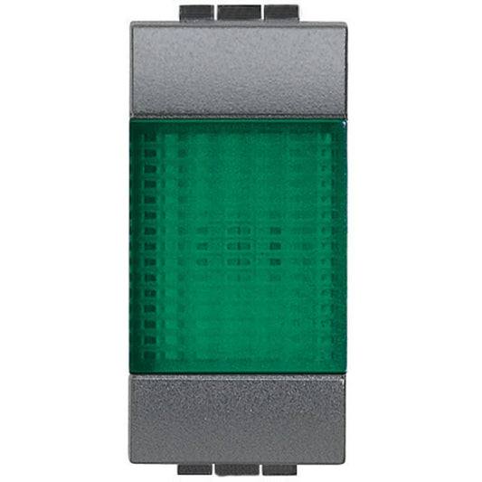 Portalampada BTicino L4371V con Diffusore Verde - Design Moderno e Compatibile con LED