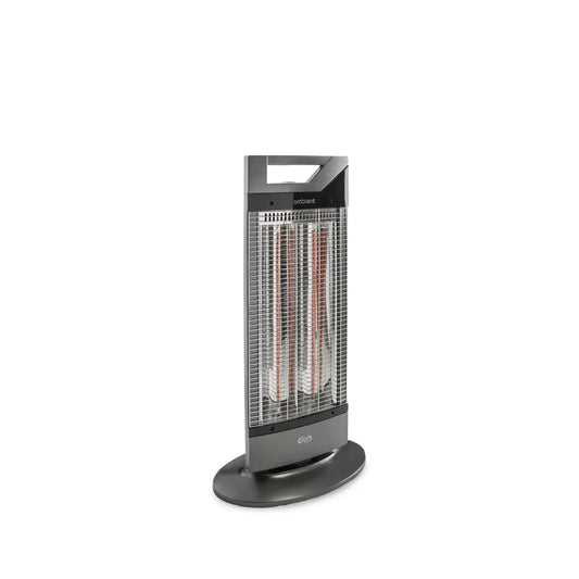 Stufa Elettrica Argo Ambient Cod. 191070154 – Riscaldamento Rapido 1000 W, Fibra di Carbonio, Oscillante 70°