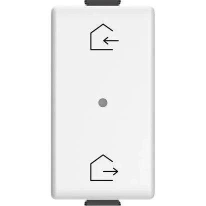 Comando Scenario Entra&Esci Wireless BTicino AM4570CWI - Design Elegante, Installazione Flessibile, Batteria 8 Anni