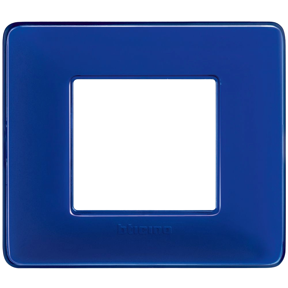 Placca 2 Moduli Bticino Matix Colore Blu Cobalto - AM4802CBU