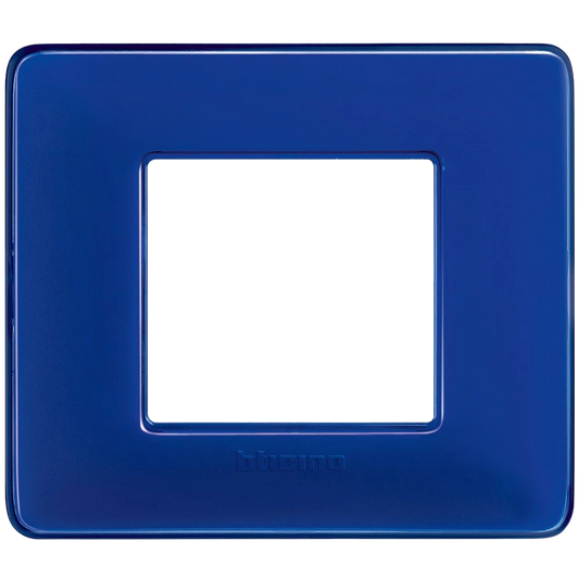 Placca 2 Moduli Bticino Matix Colore Blu Cobalto - AM4802CBU
