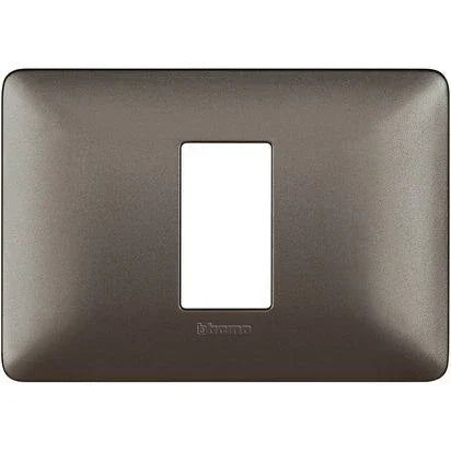 Placca Matix 1 Modulo BTicino AM4803M1MIR - Tecnopolimero Resistente, Colore Iron, Design Elegante
