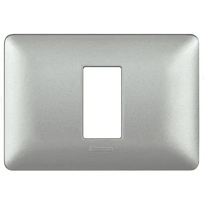 Placca Matix 1 Modulo BTicino AM4803M1MSL in Tecnopolimero Argento, Design Moderno e Resistente
