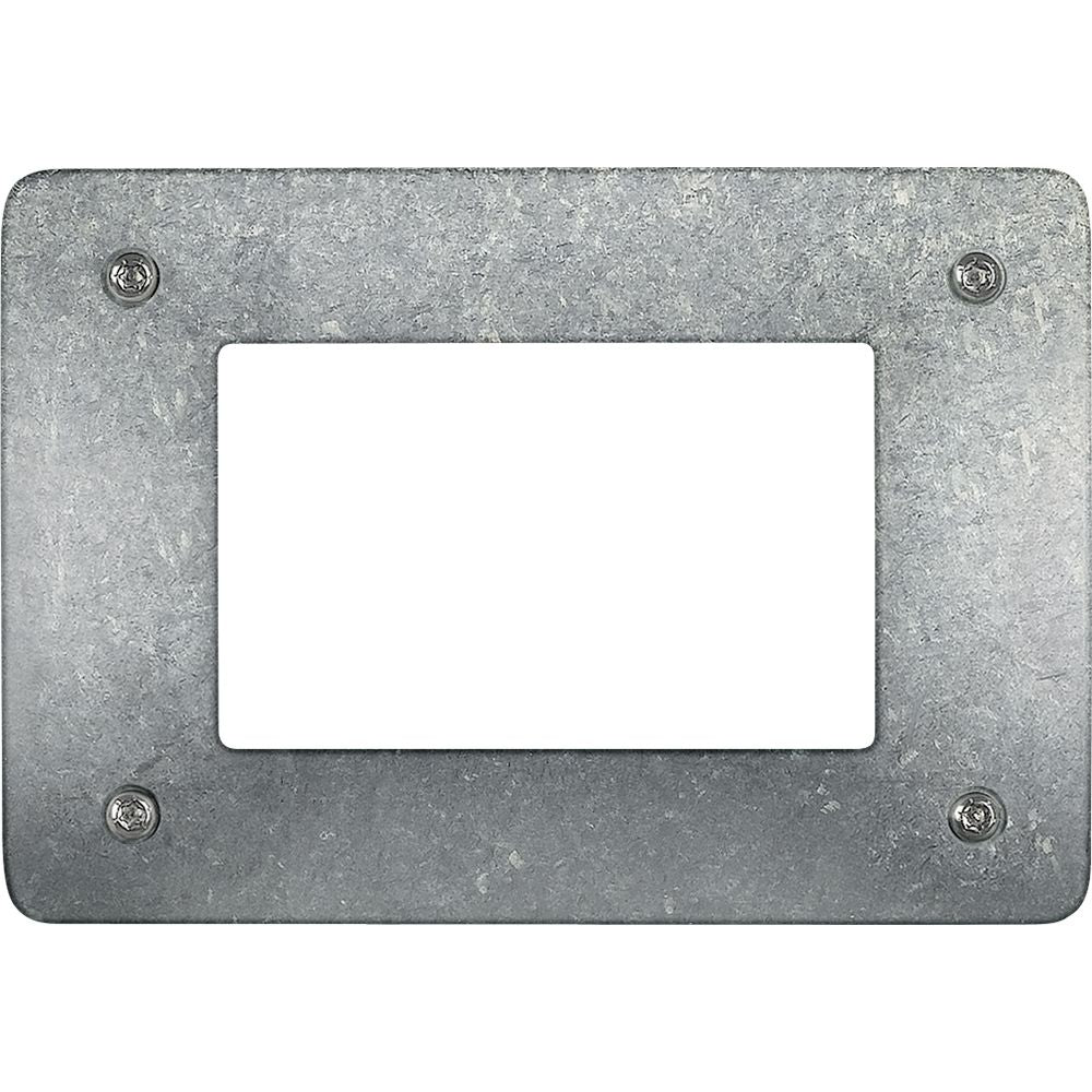 Placca in zama verniciata 3 moduli antirimozione AM4803NAR colore native, design elegante e funzionale