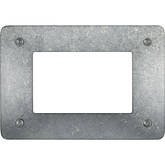 Placca in zama verniciata 3 moduli antirimozione AM4803NAR colore native, design elegante e funzionale