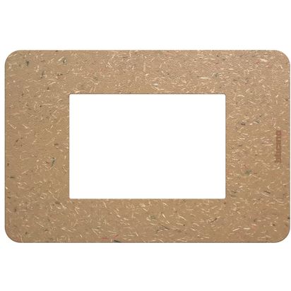 Bticino MatixGO Placca 3 moduli materiale biopolimero naturale JA4803BB