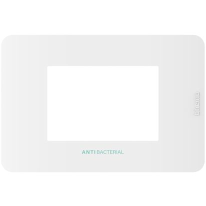 Bticino MatixGO Placca 3 moduli Antibatterica JA4803JAB