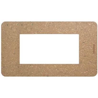 Bticino MatixGO Placca 4 moduli materiale biopolimero naturale JA4804BB
