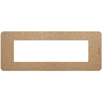 Bticino MatixGO Placca 7 moduli materiale biopolimero naturale JA4807BB