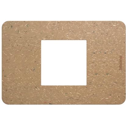 Bticino MatixGO Placca 2 moduli centrati biopolimero naturale JA4819BB