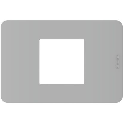 Bticino MatixGO Placca 2 moduli centrati Grigio JA4819JG