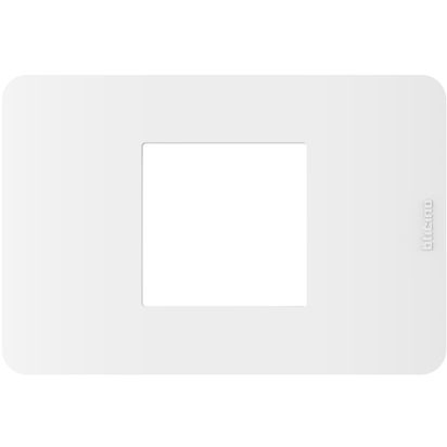 Bticino MatixGO Placca 2 moduli centrati Bianco JA4819JW