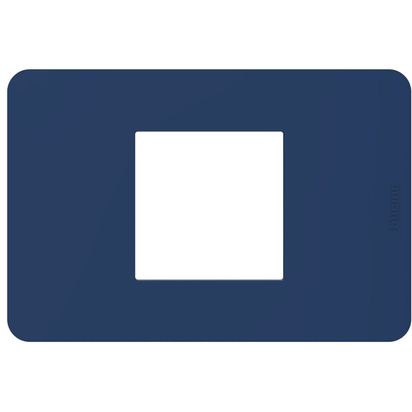 Bticino MatixGO Placca 2 moduli centrati Blue JA4819TB