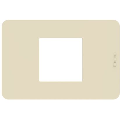 Bticino MatixGO Placca 2 moduli centrati Avorio JA4819TI