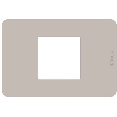Bticino MatixGO Placca 2 moduli centrati Sand JA4819TS