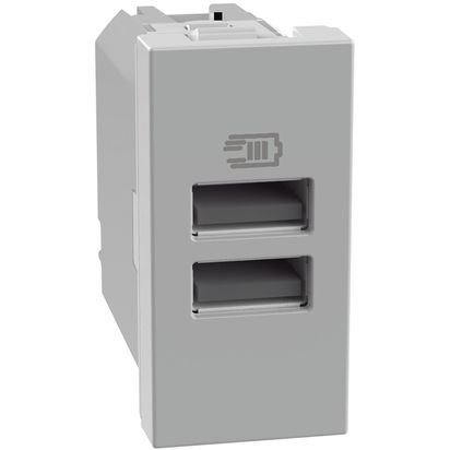 Bticino MatixGO Caricatore USB con due porte tipo A - 15W JG4191AA