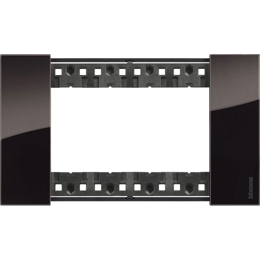Placca 4 Moduli Bticino Living Now Colore Notte (Dark) - KA4804DG