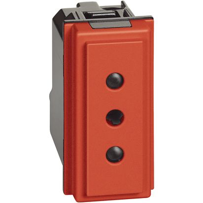 Bticino Living Now - Presa 2P+T 10 A, 250Vac - interasse 19 mm ø 4 mm KR4113