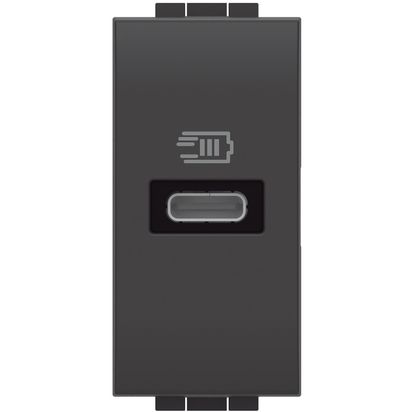 Bticino Living Light Caricatore USB tipo C con tensione 5 Vdc L4192C