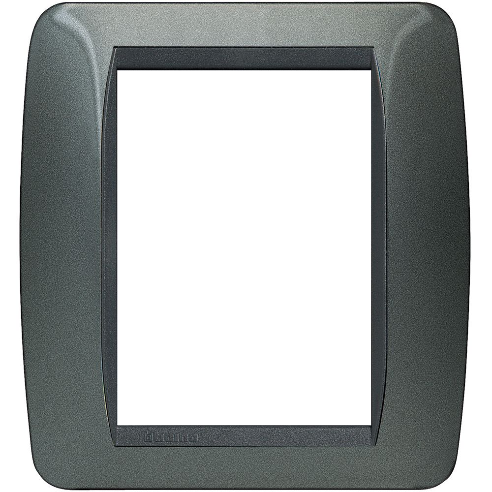 Bticino Placca Livinglight 3+3 moduli colore acciaio scuro - materiale metallo L4826AC